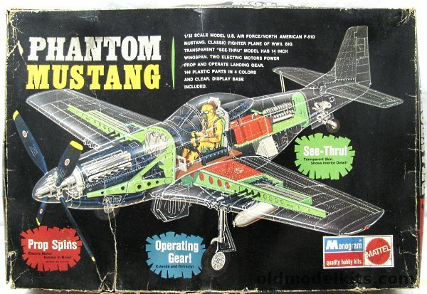 Monogram 1/32 Phantom Mustang, 6866 plastic model kit